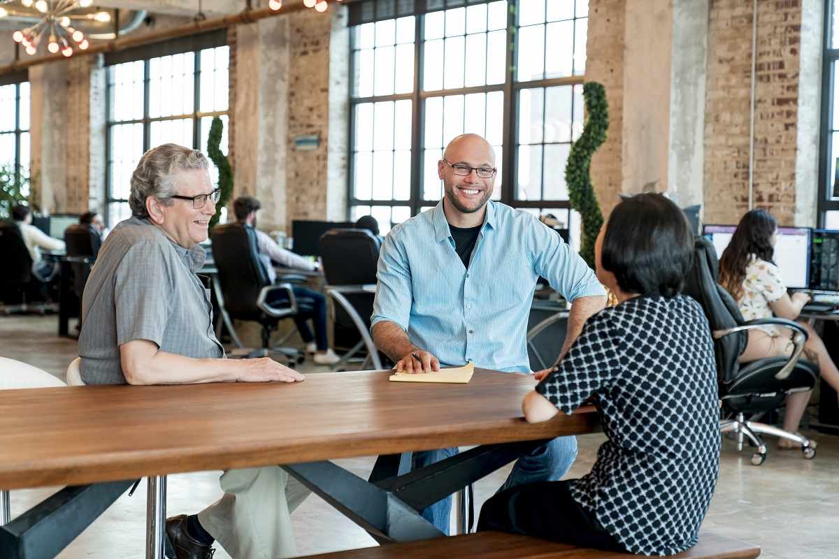 St. Louis Web Design Company meeting with a potential client.